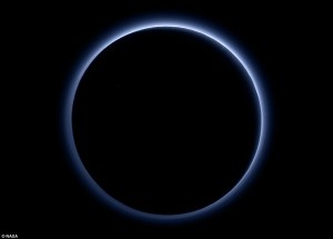 Blue Skies in Pluto Atmosphere, NASA PDI