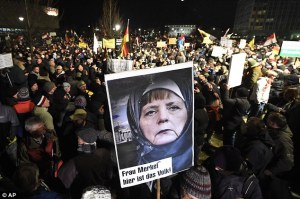 Current Worthless Shepherd of Germany, Angela Merkel Protested Against for Welcoming Islam, PDI